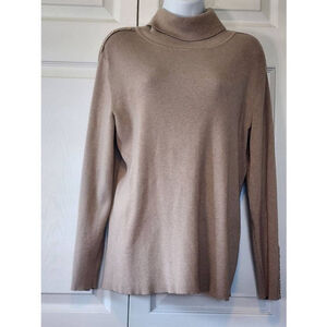Calvin Klien Fuzzy Tan Sweater